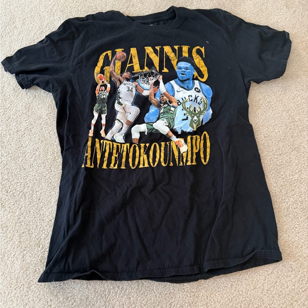 Giannis Fanatics Black T-Shirt